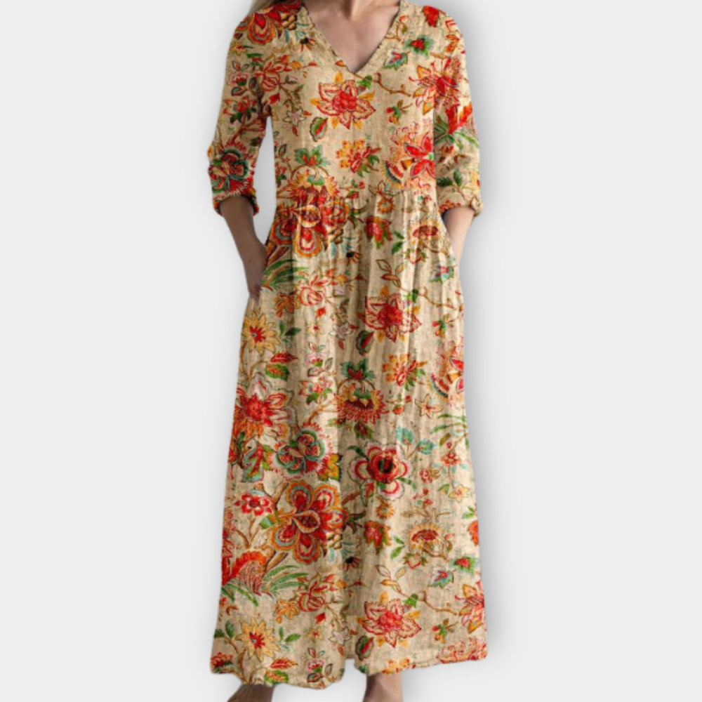 Παρασκευή | Μακρύ φόρεμα boho από απαλό ύφασμα υψηλής ποιότητας