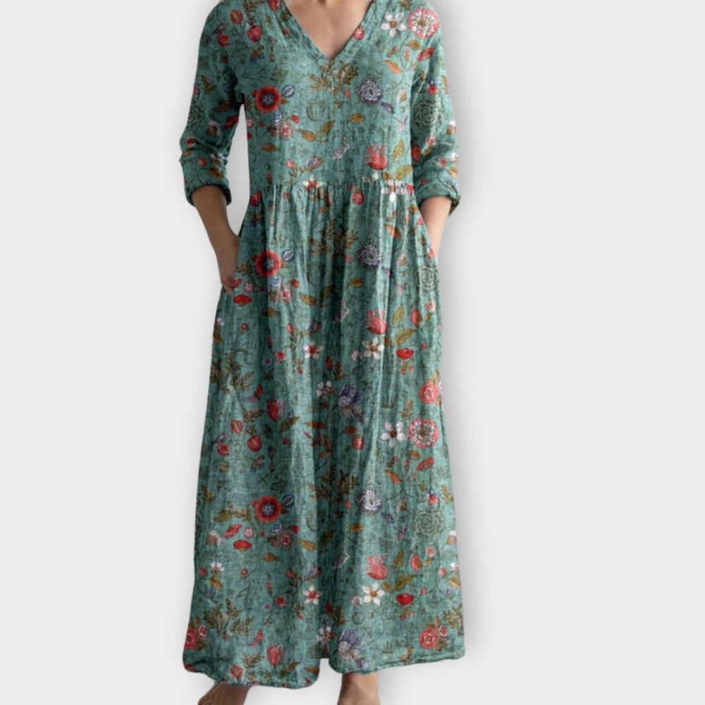 Αλεξάνδρα | Μακρύ Φόρεμα Boho από Μαλακό Ποιότητας Υλικό