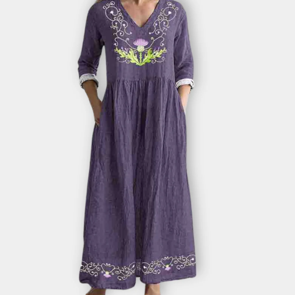 Nerina - Maxi Φόρεμα με Boho Αέρα