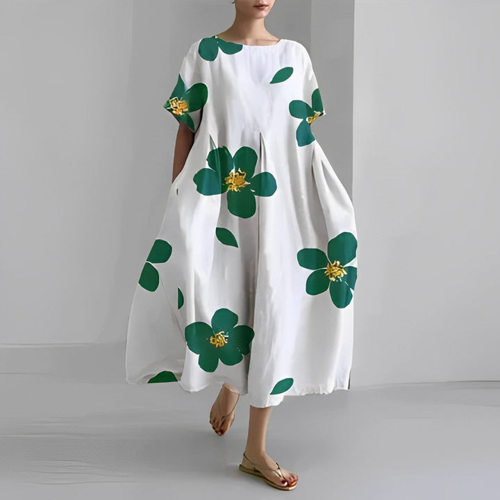 Daisy - Ρετρό Μεγάλο Κρεμαστό Χαλαρό Maxi Φόρεμα