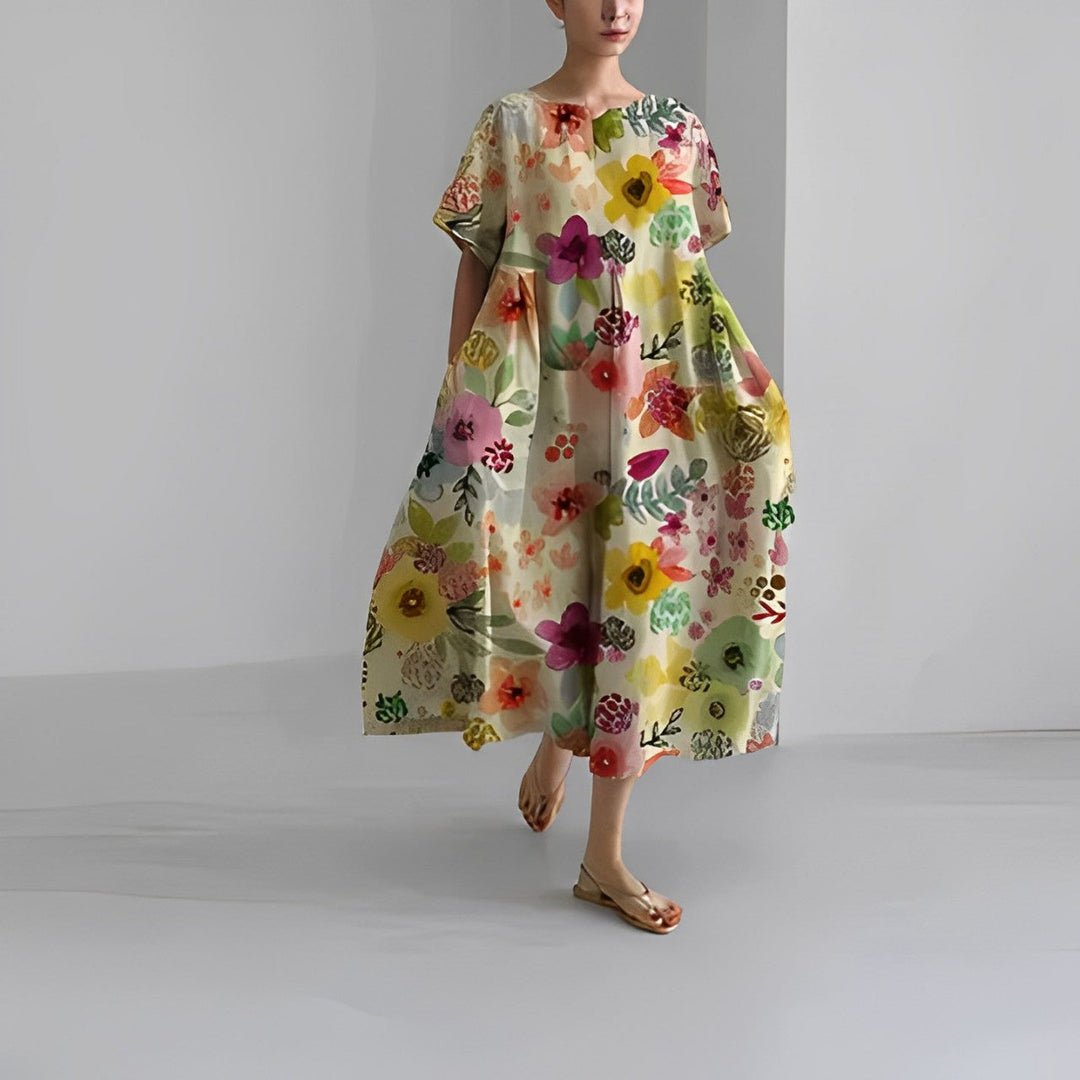 Τζούλια | Boho-Φλοράλ Φόρεμα - Αέρινο Φόρεμα - Άνοιξη