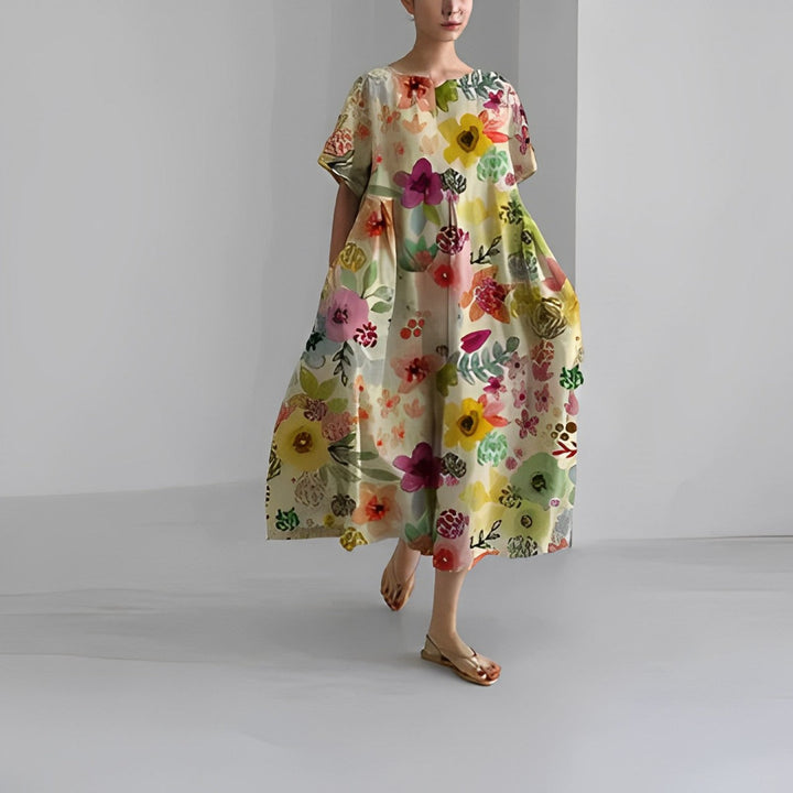 Τζούλια | Boho-Φλοράλ Φόρεμα - Αέρινο Φόρεμα - Άνοιξη
