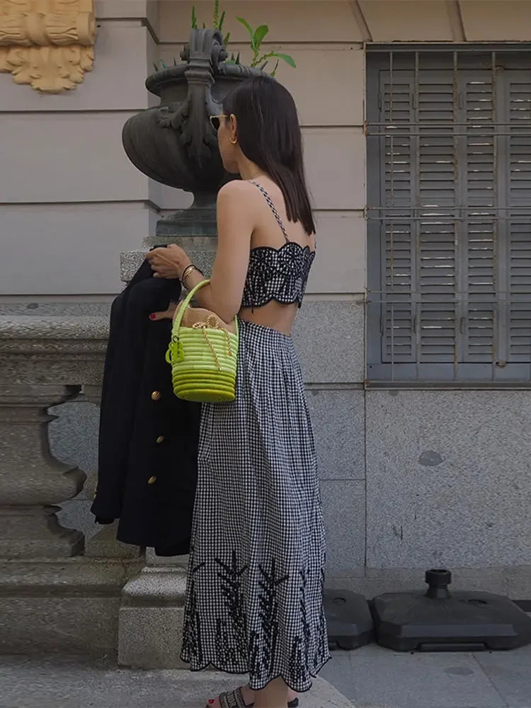 Clara - Κομψό Φόρεμα Gingham