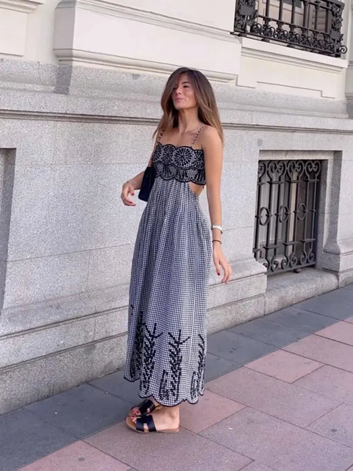 Clara - Κομψό Φόρεμα Gingham