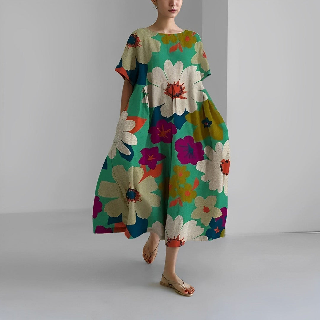 Τζούλια | Boho-Φλοράλ Φόρεμα - Αέρινο Φόρεμα - Άνοιξη