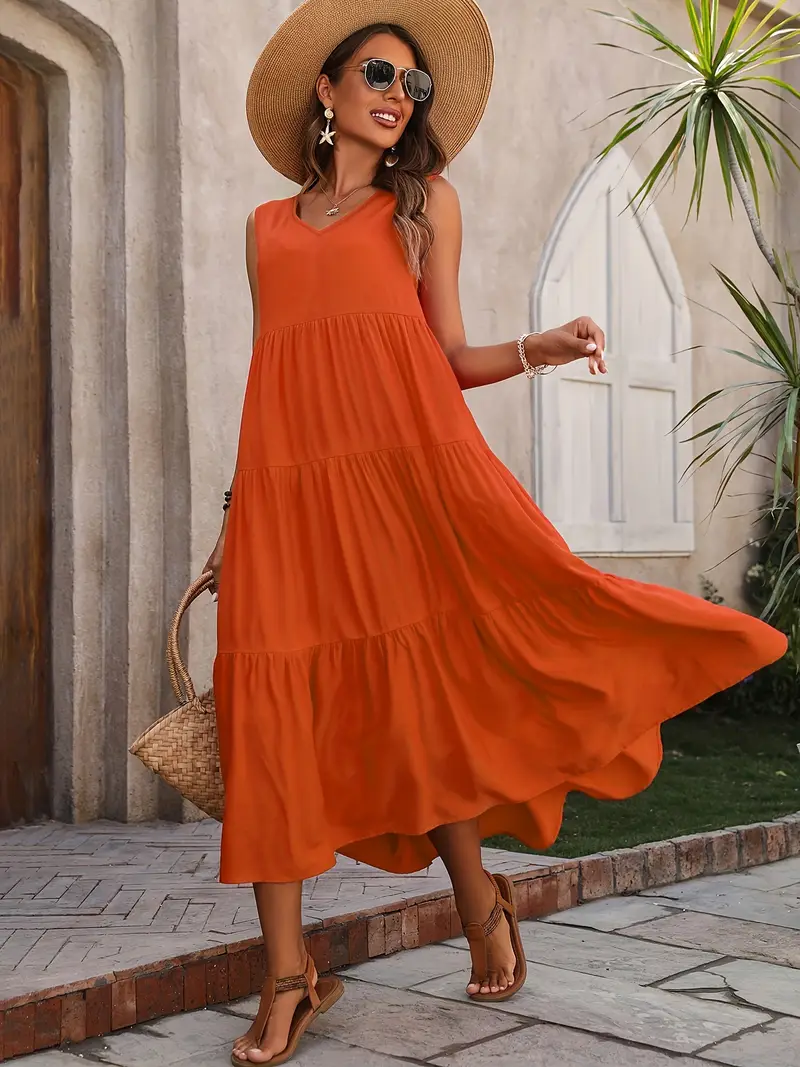 Lone - Κ Casual Loose-Fit Φόρεμα με Ραφή στο Τελείωμα