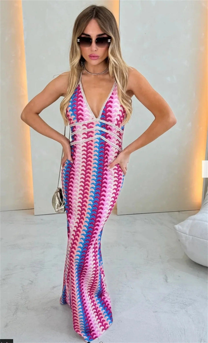 Σαλοπέτα Παραλίας Charlotte - Boho Πλεκτή